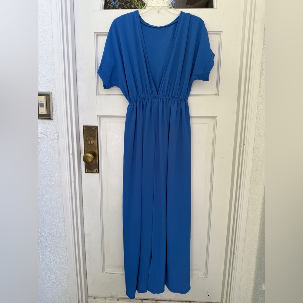 Blue maxi dress